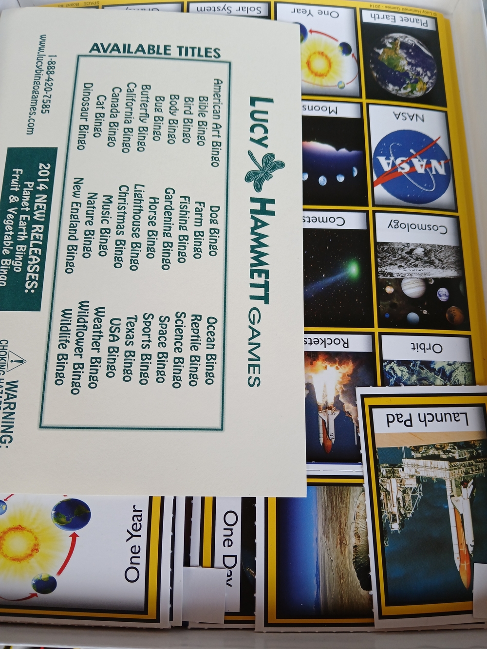 Space Bingo By Lucy Hammett STEM Educational - Picture 3 of 4